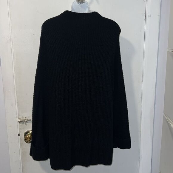 ATHLETA Black Azalea Wrap Sweater-L - Picture 5 of 10